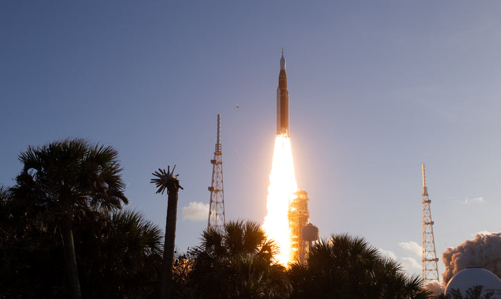 Artemis II Orion spacecraft beyond Earth orbit