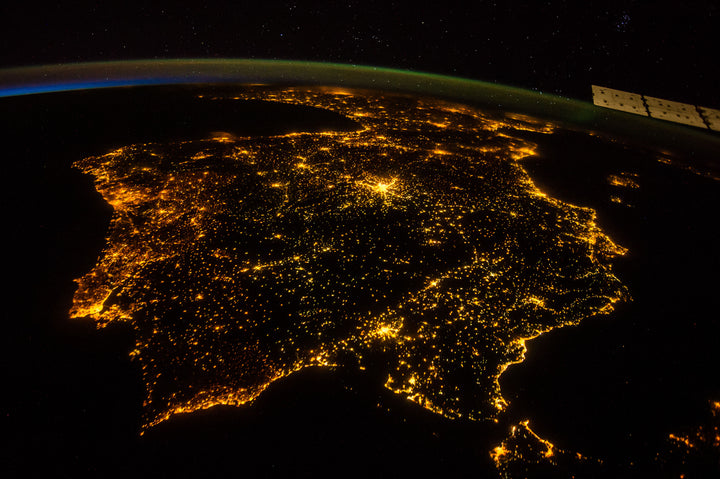 India from space at night — NASA