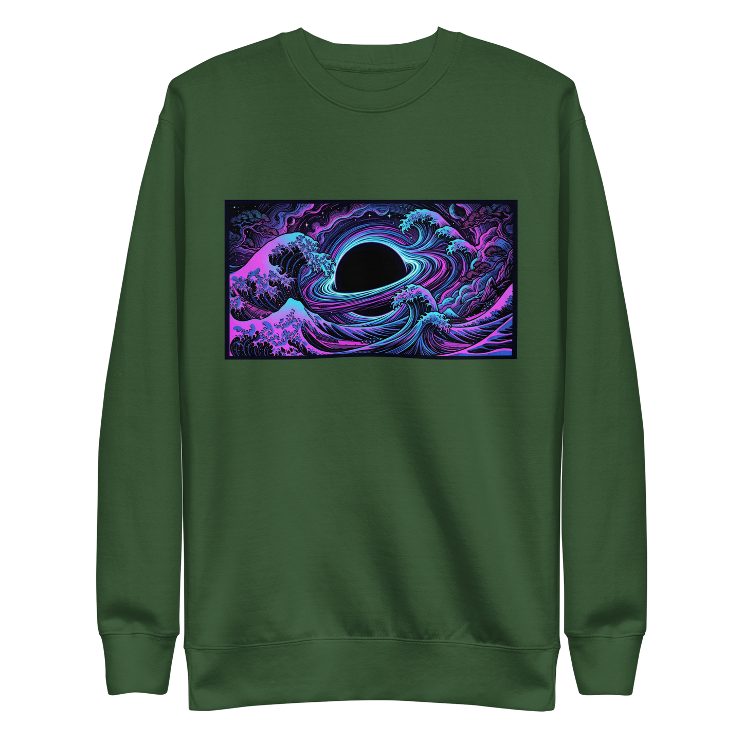IMBRIUM premium sweatshirt flat lay showing full design