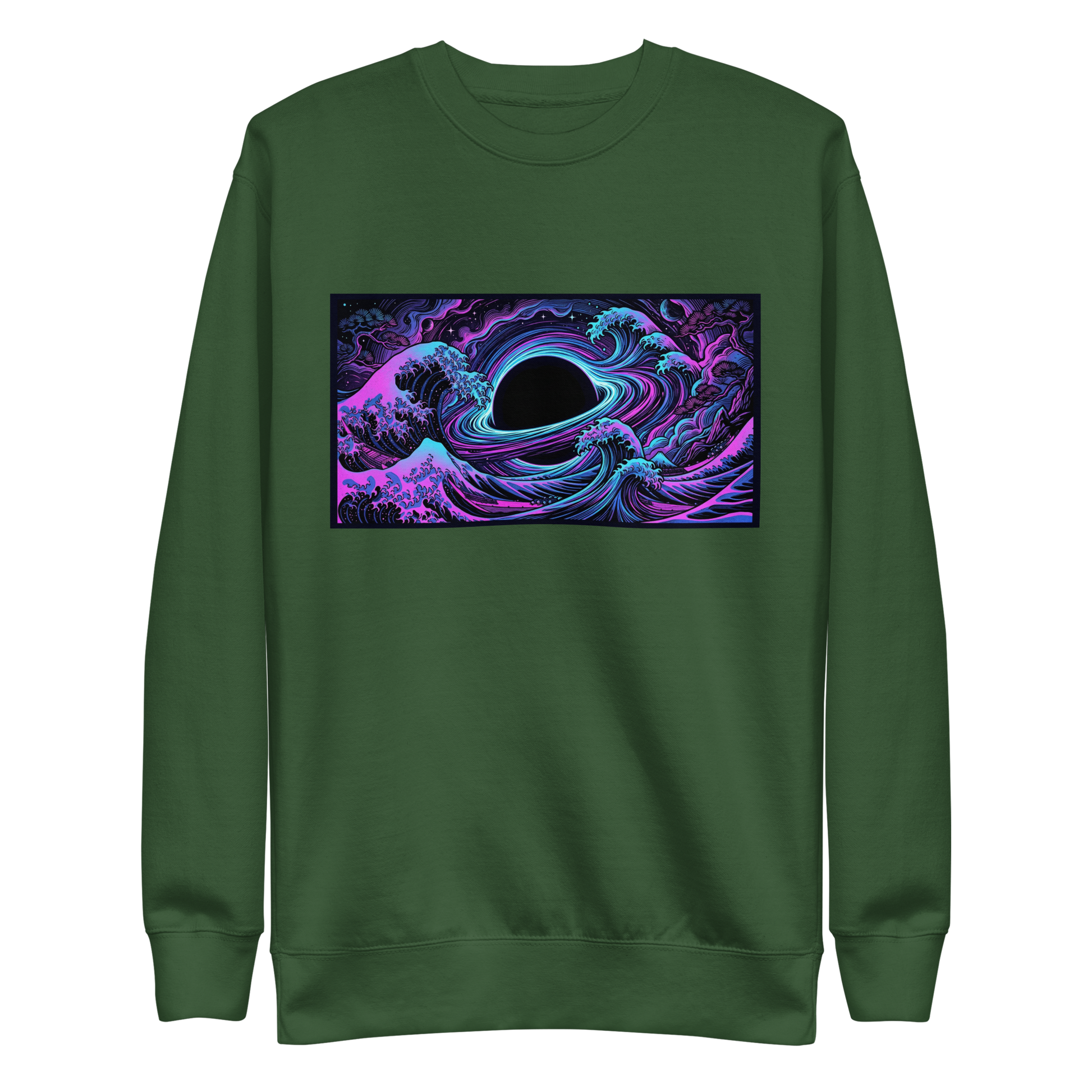 IMBRIUM premium sweatshirt flat lay showing full design