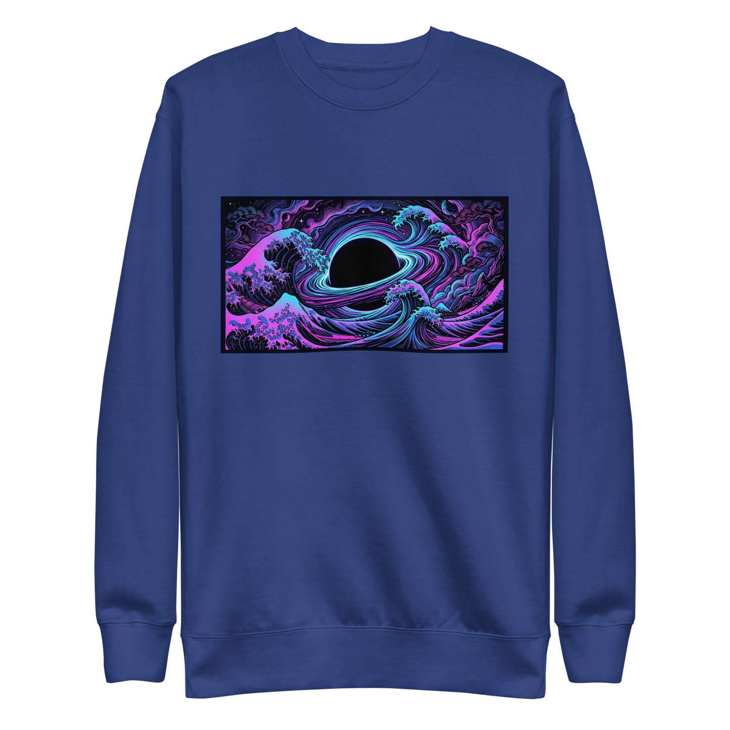 IMBRIUM premium sweatshirt lifestyle view showing ribbed crew neck