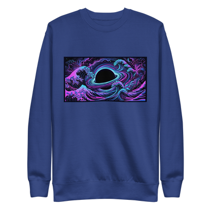 IMBRIUM premium sweatshirt lifestyle view showing ribbed crew neck