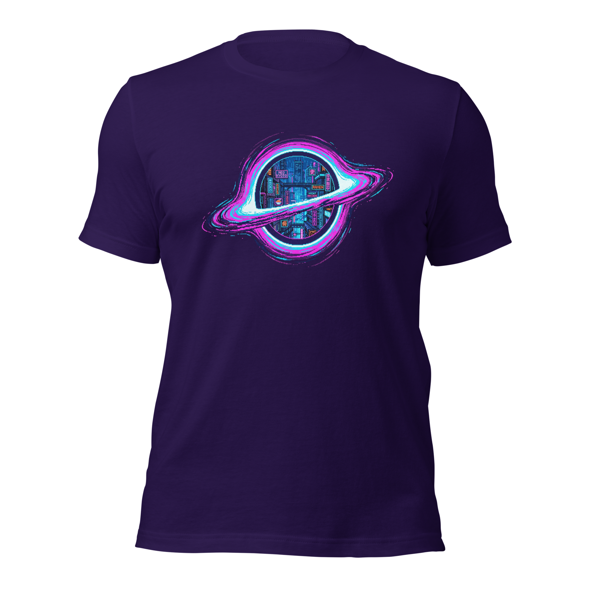 Pixelfuture Event Horizon t-shirt lifestyle view worn casually